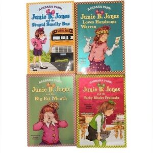 Junie B. Jones Book Bundle Set of 4 by Barbara Park Children’s Chapter Books